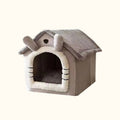 Niche d'intérieur grise Cozy House pour chien et chat