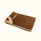 Panier matelas à mémoire de forme pour chien de couleur brune
